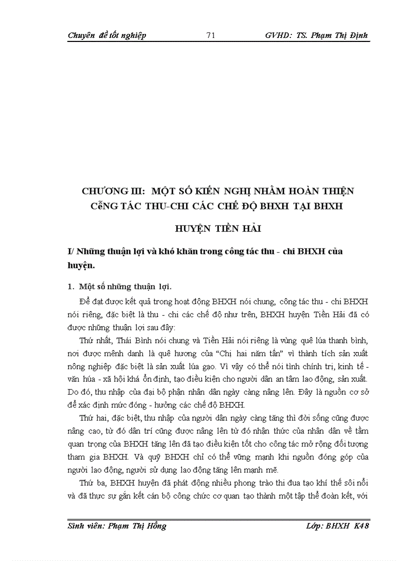 image for page Công tác thu chi các chế độ bảo hiểm xã hội tại bảo hiểm xã hội huyện tiền hải giai đoạn 2005 2009 thực trạng và giải pháp