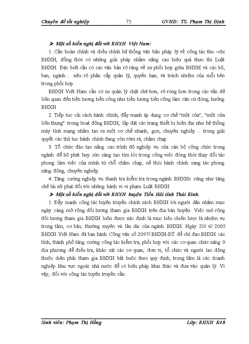 image for page Công tác thu chi các chế độ bảo hiểm xã hội tại bảo hiểm xã hội huyện tiền hải giai đoạn 2005 2009 thực trạng và giải pháp