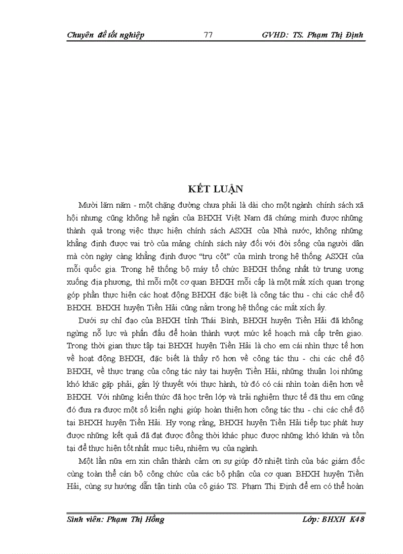 image for page Công tác thu chi các chế độ bảo hiểm xã hội tại bảo hiểm xã hội huyện tiền hải giai đoạn 2005 2009 thực trạng và giải pháp