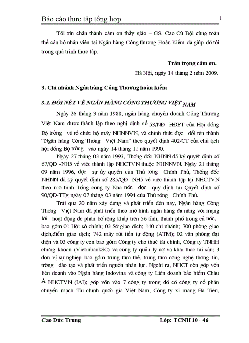 image for page Tình hình huy động vốn tại chi nhánh NHCT Hoàn Kiếm 1