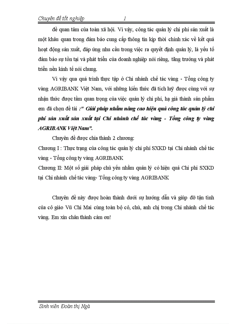 image for page Giải pháp nhằm nâng cao hiệu quả công tác quản lý chi phí sản xuất sản xuất tại Chi nhánh chế tác vàng Tổng công ty vàng AGRIBANK Việt Nam 1