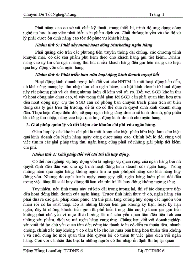 image for page Một số giải pháp chủ yếu nhằm tăng lợi nhuận tại SGD Ngân hàng ngoại thương Việt Nam 1