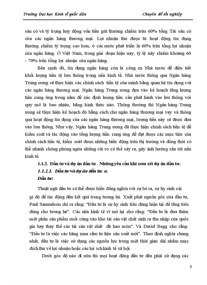 image for page Thẩm định tài chính dự án đầu tư tại các NHTM