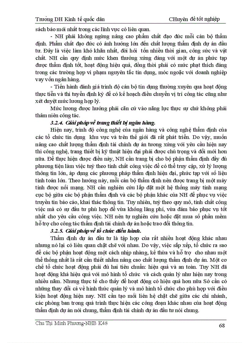 image for page Thẩm định tài chính dự án đầu tư tại các NHTM