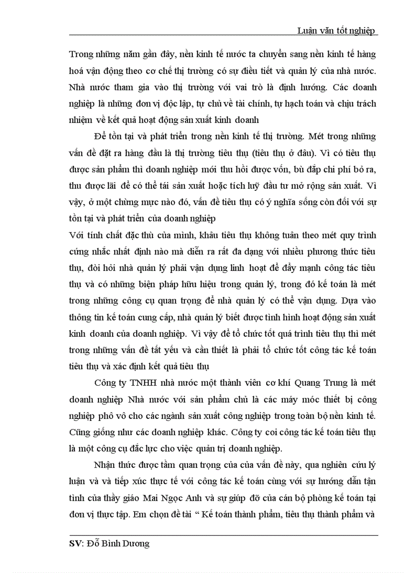 image for page Kế toán thành phẩm tiêu thụ thành phẩm và xác định kết quả tiêu thụ tại công ty TNHH Nhà nước một thành viên cơ khí Quang Trung 1