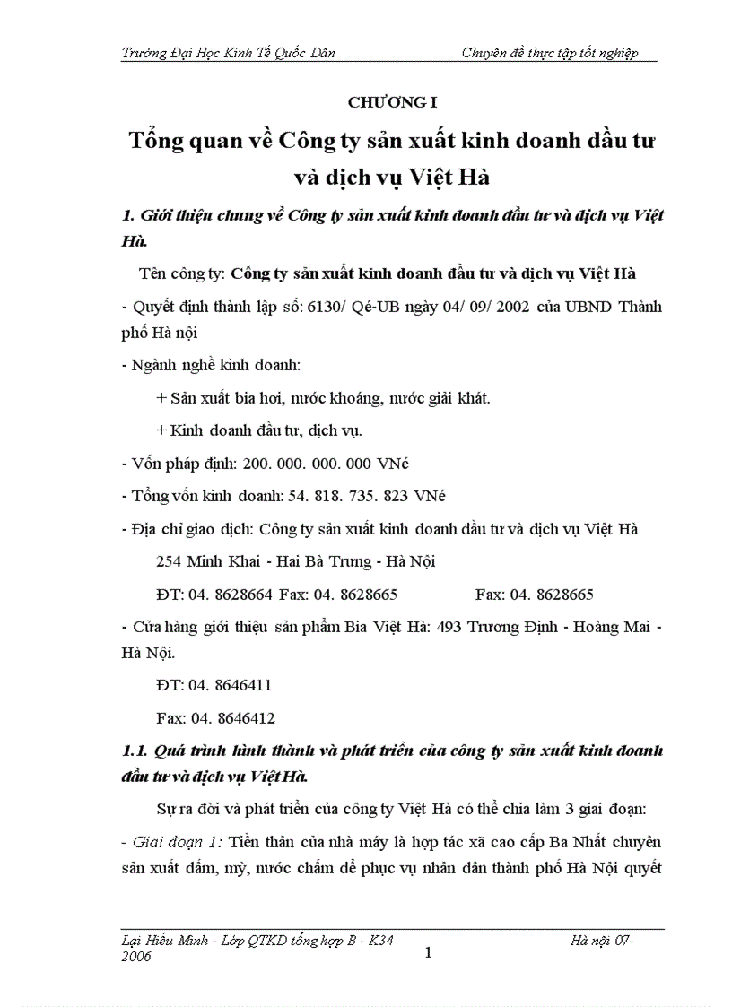image for page Một số giải pháp thúc đẩy hoạt động tiêu thụ sản phẩm bia hơi tại Công ty sản xuất kinh doanh đầu tư và dịch vụ Việt Hà 1