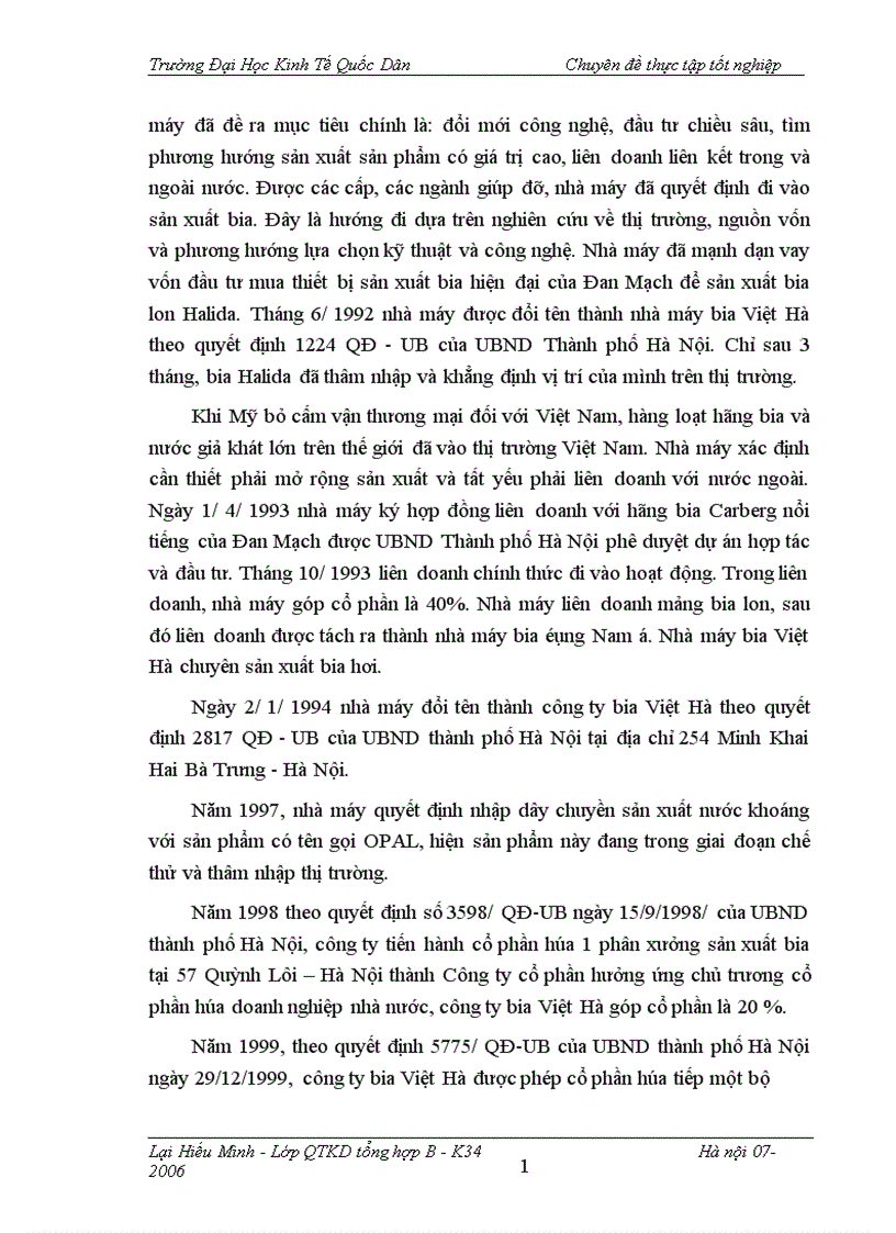image for page Một số giải pháp thúc đẩy hoạt động tiêu thụ sản phẩm bia hơi tại Công ty sản xuất kinh doanh đầu tư và dịch vụ Việt Hà 1