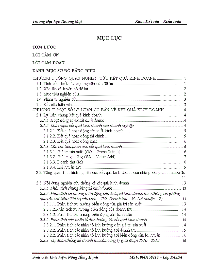 image for page Phân tích thống kê kết quả kinh doanh của Công ty cổ phần Thành Đô 1