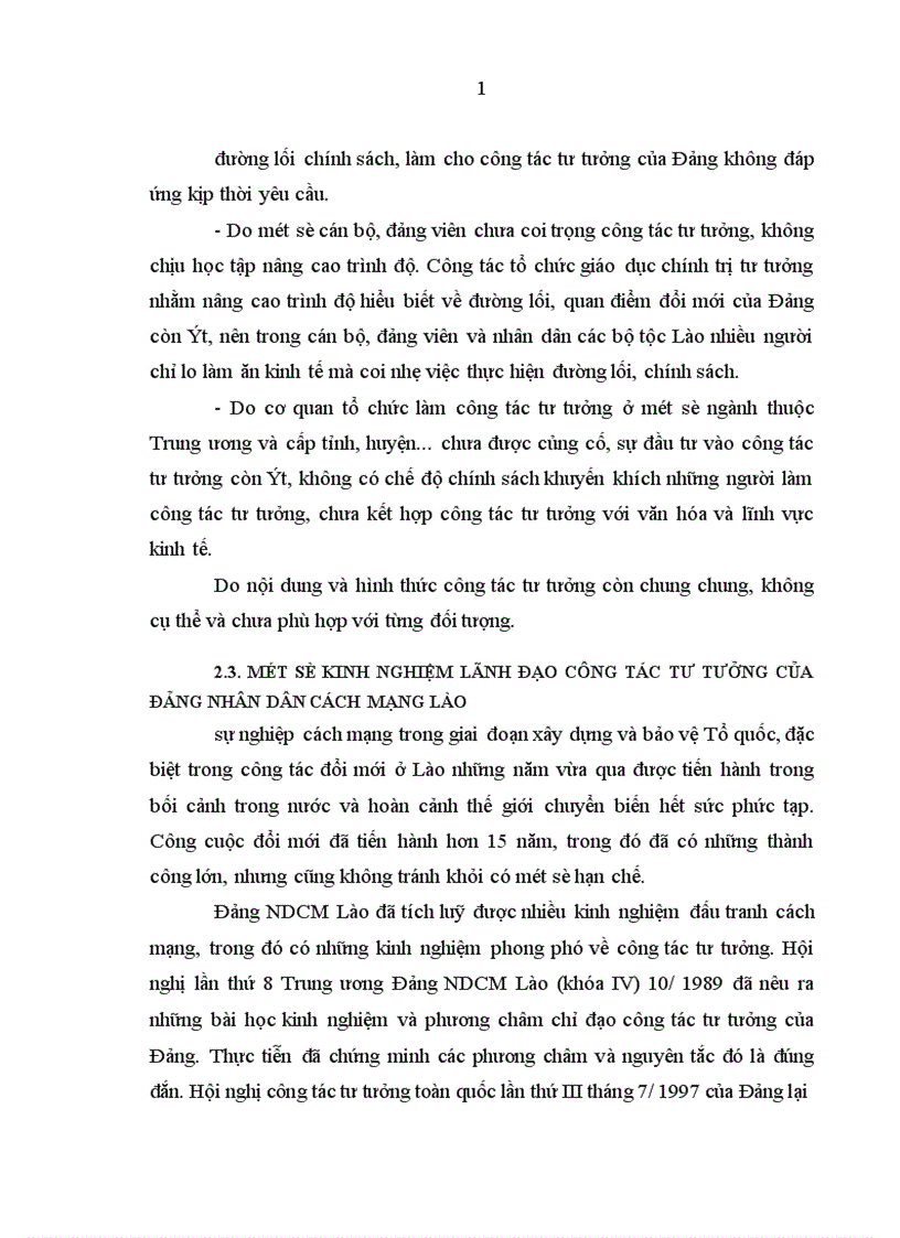image for page Đảng Nhân dân cách mạng Lào lãnh đạo công tác tư tưởng trong thời kỳ 1986 2001 1
