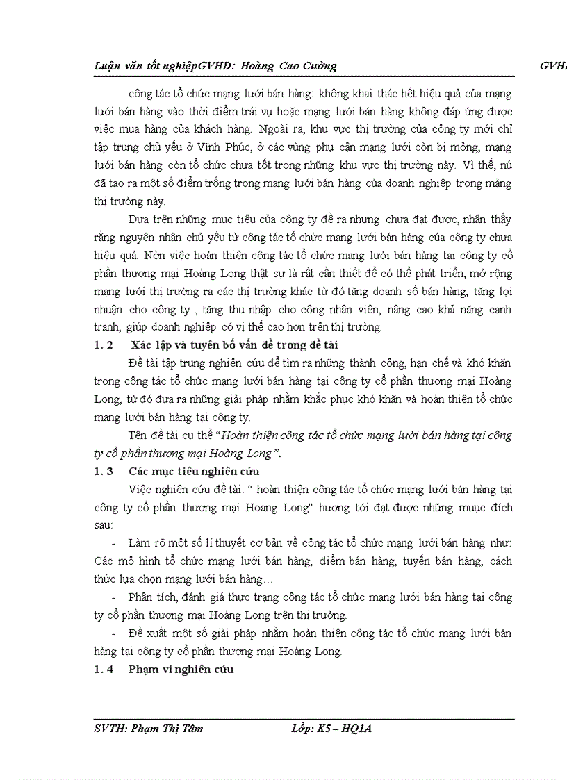 image for page Hoàn thiện công tác tổ chức mạng lưới bán hàng tại công ty cổ phần thương mại Hoàng Long 1