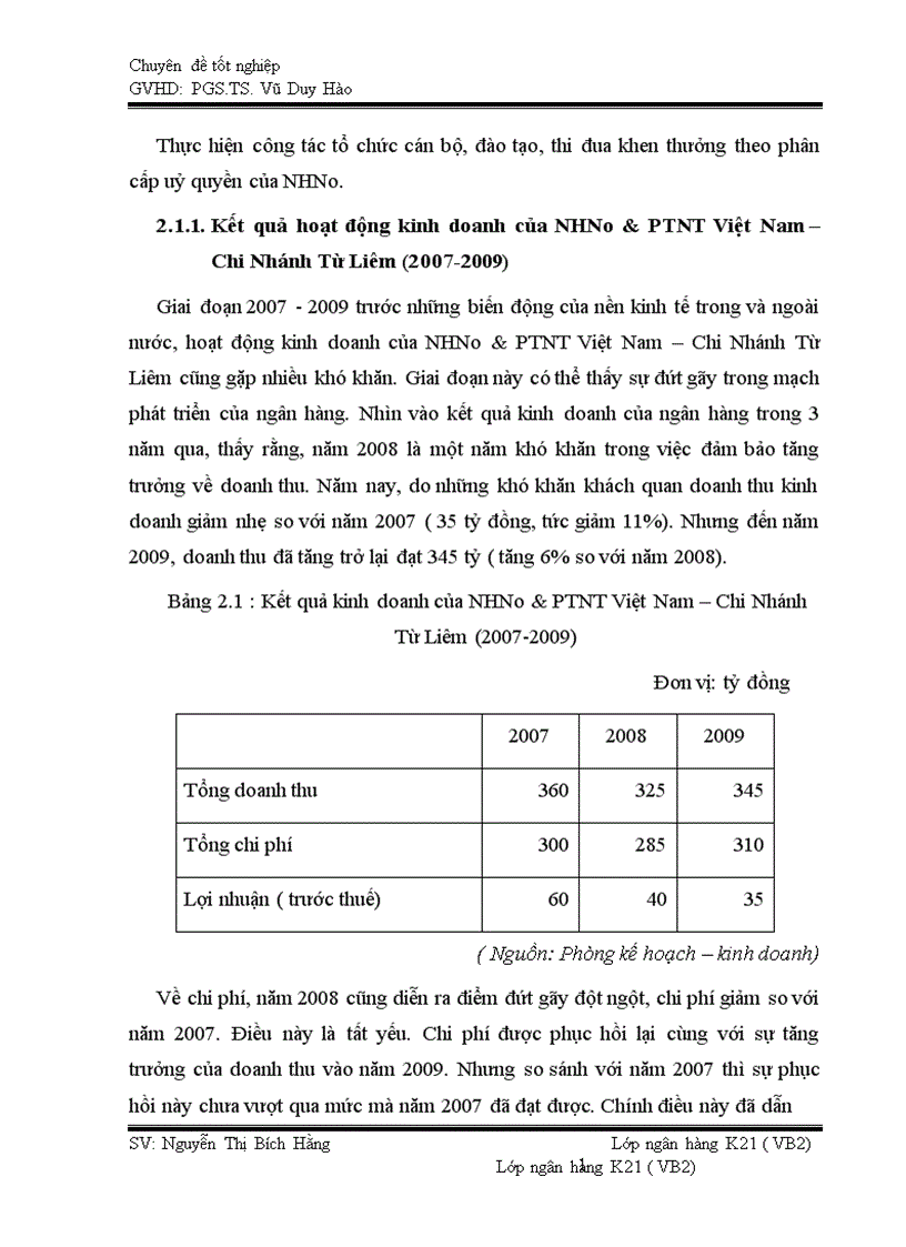 image for page Nâng cao hiệu quả huy động nguồn tiền gửi tại NHNo PTNT Việt Nam Chi Nhánh Từ Liêm