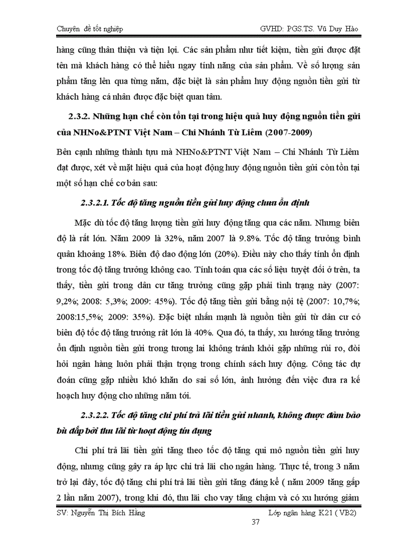 image for page Nâng cao hiệu quả huy động nguồn tiền gửi tại NHNo PTNT Việt Nam Chi Nhánh Từ Liêm