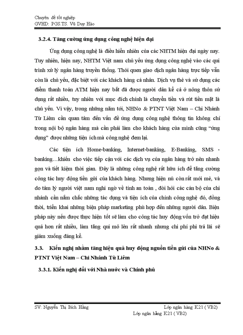 image for page Nâng cao hiệu quả huy động nguồn tiền gửi tại NHNo PTNT Việt Nam Chi Nhánh Từ Liêm