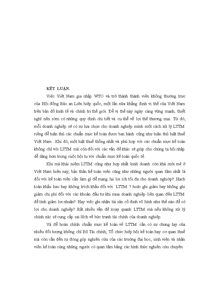 image for page Thực trạng kế toán Lợi thế thương mại hiện nay 1