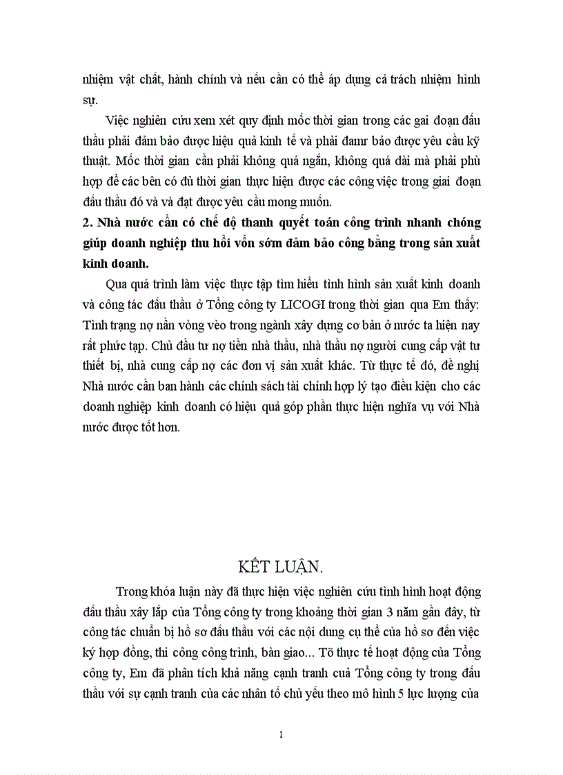 image for page Một số biện pháp nhằm nâng cao khả năng cạnh tranh trong đấu thầu xây lắp ở Tổng công ty xây dựng và phát triển hạ tầng LICOGI 1
