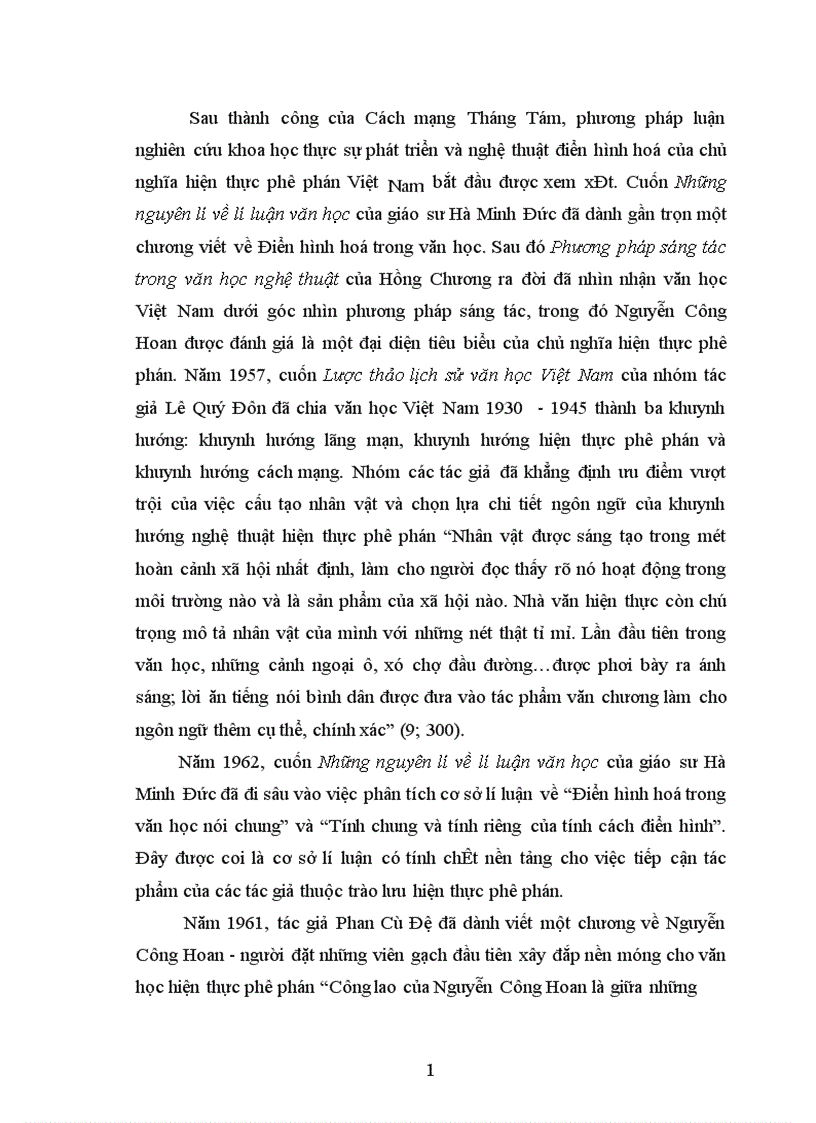 image for page Nghệ thuật điển hình hoá trong những sáng tác tiêu biểu trước Cách mạng tháng Tám của Nguyễn Công Hoan