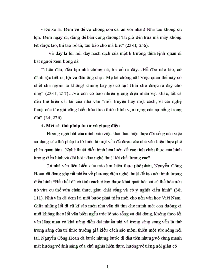image for page Nghệ thuật điển hình hoá trong những sáng tác tiêu biểu trước Cách mạng tháng Tám của Nguyễn Công Hoan