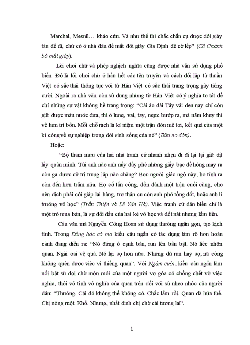 image for page Nghệ thuật điển hình hoá trong những sáng tác tiêu biểu trước Cách mạng tháng Tám của Nguyễn Công Hoan