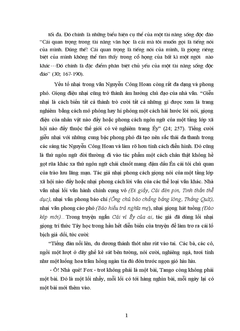 image for page Nghệ thuật điển hình hoá trong những sáng tác tiêu biểu trước Cách mạng tháng Tám của Nguyễn Công Hoan
