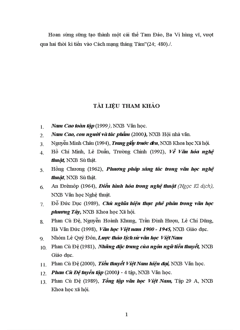 image for page Nghệ thuật điển hình hoá trong những sáng tác tiêu biểu trước Cách mạng tháng Tám của Nguyễn Công Hoan