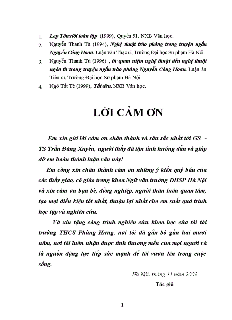 image for page Nghệ thuật điển hình hoá trong những sáng tác tiêu biểu trước Cách mạng tháng Tám của Nguyễn Công Hoan