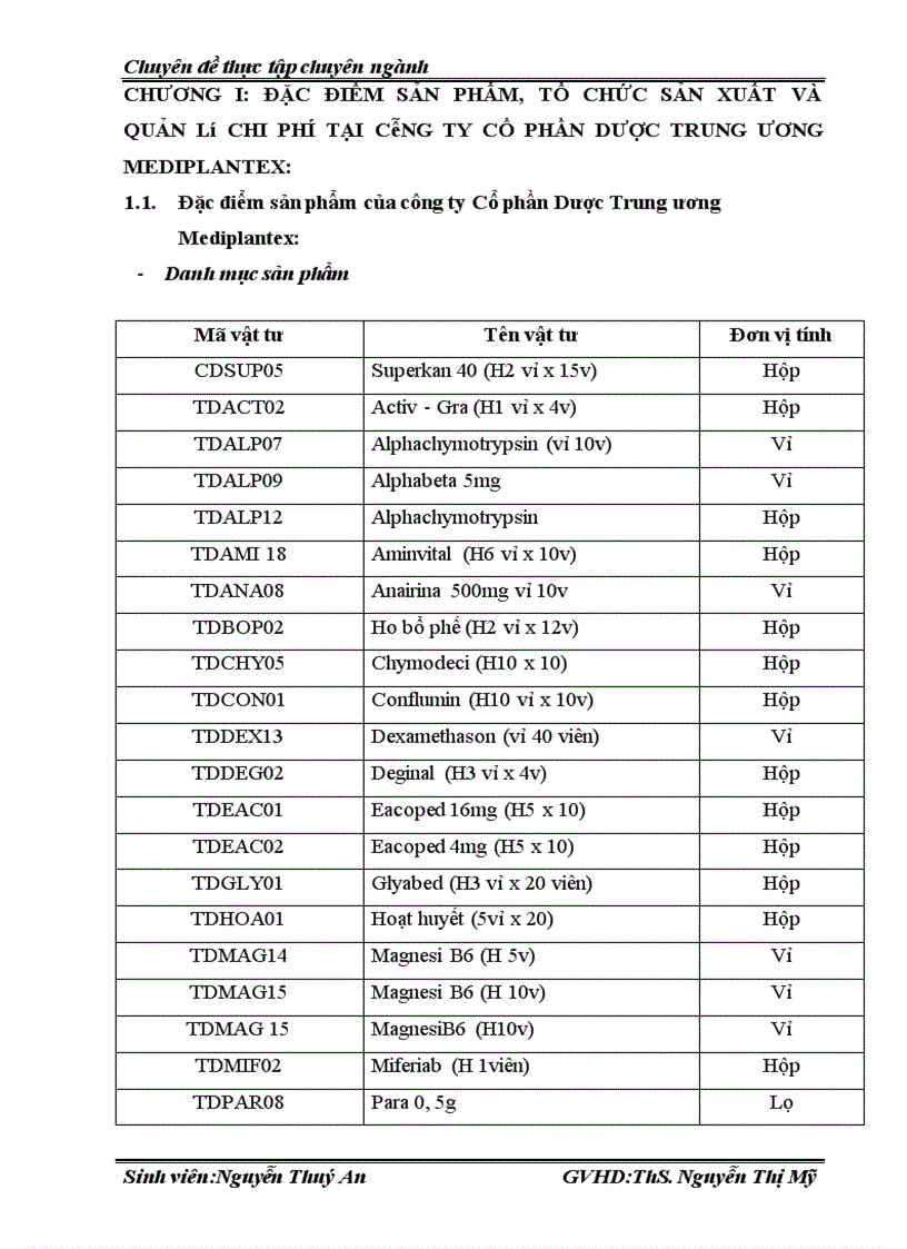 image for page Hoàn thiện kế toán tập hợp chi phí và tính giá thành sản phẩm tại công ty CP Dược TW Mediplantex 1