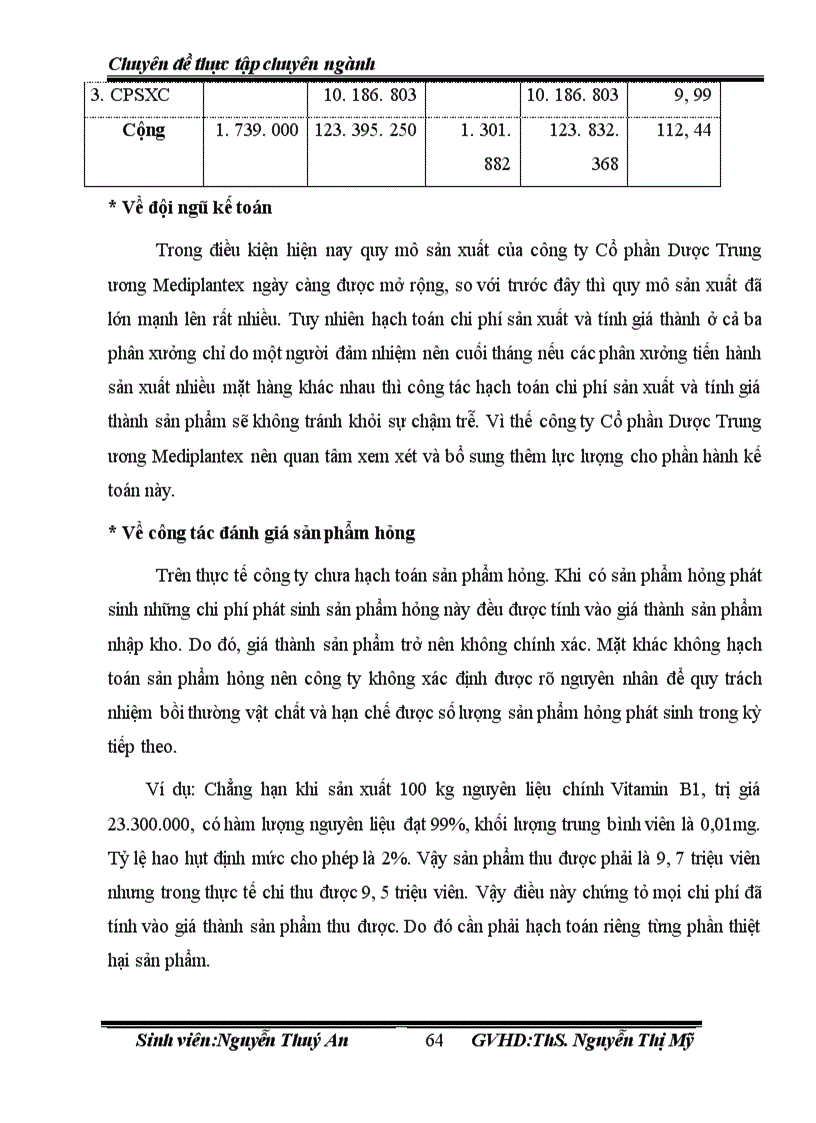 image for page Hoàn thiện kế toán tập hợp chi phí và tính giá thành sản phẩm tại công ty CP Dược TW Mediplantex 1