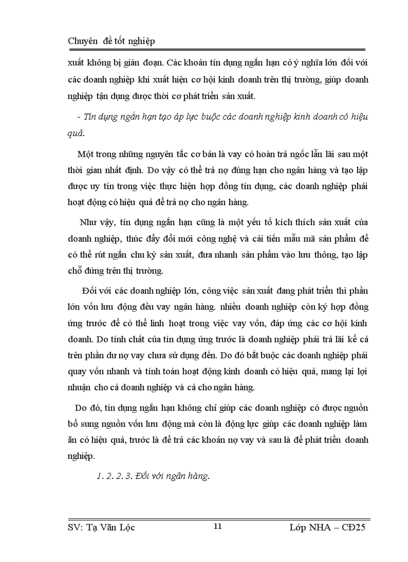 image for page Giải pháp nâng cao chất lượng hoạt động tín dụng ngắn hạn tại ngân hàng VPBank chi nhánh Chương Dương