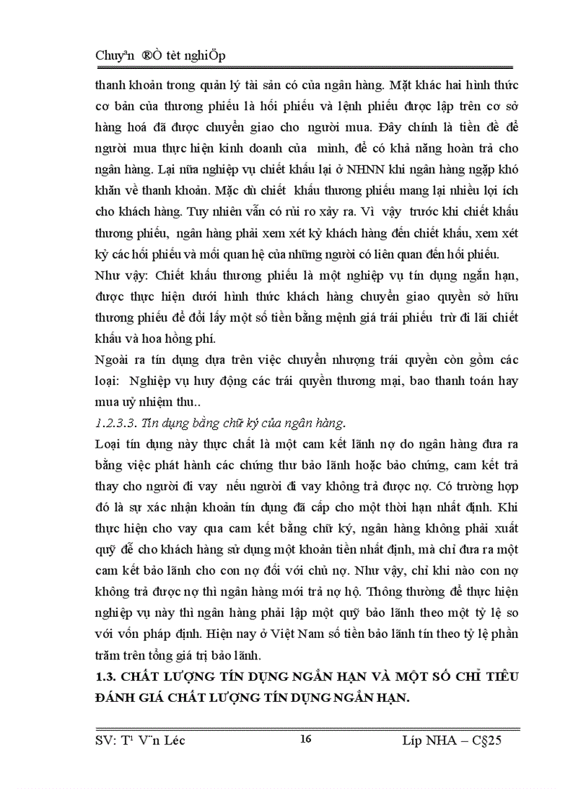 image for page Giải pháp nâng cao chất lượng hoạt động tín dụng ngắn hạn tại ngân hàng VPBank chi nhánh Chương Dương
