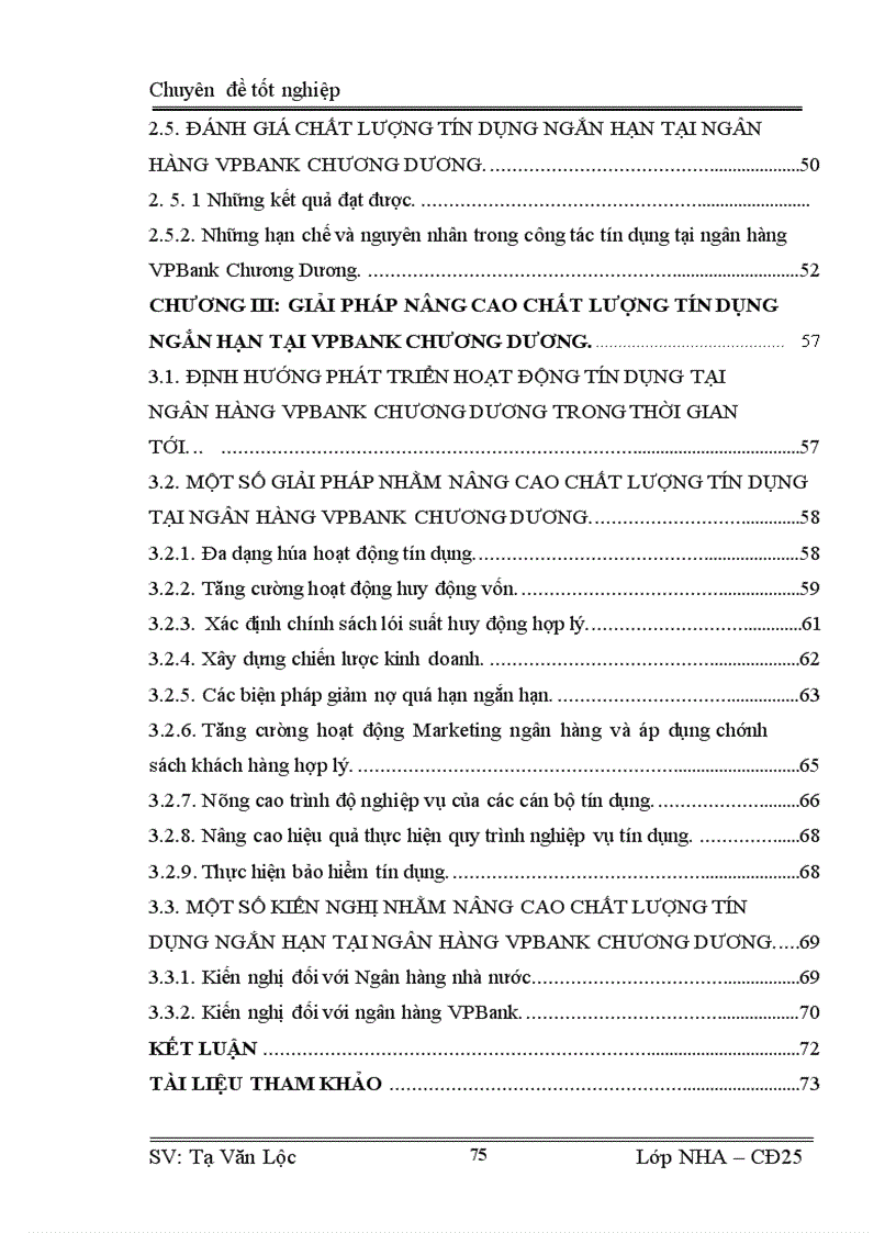 image for page Giải pháp nâng cao chất lượng hoạt động tín dụng ngắn hạn tại ngân hàng VPBank chi nhánh Chương Dương