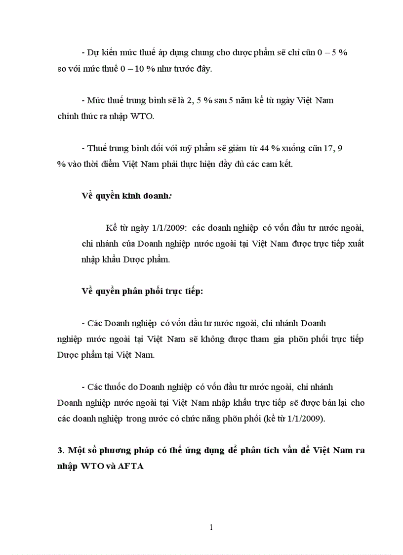 image for page Tập phân tích SWOT cho ngành Dược Việt Nam khi hội nhập AFTA và WTO