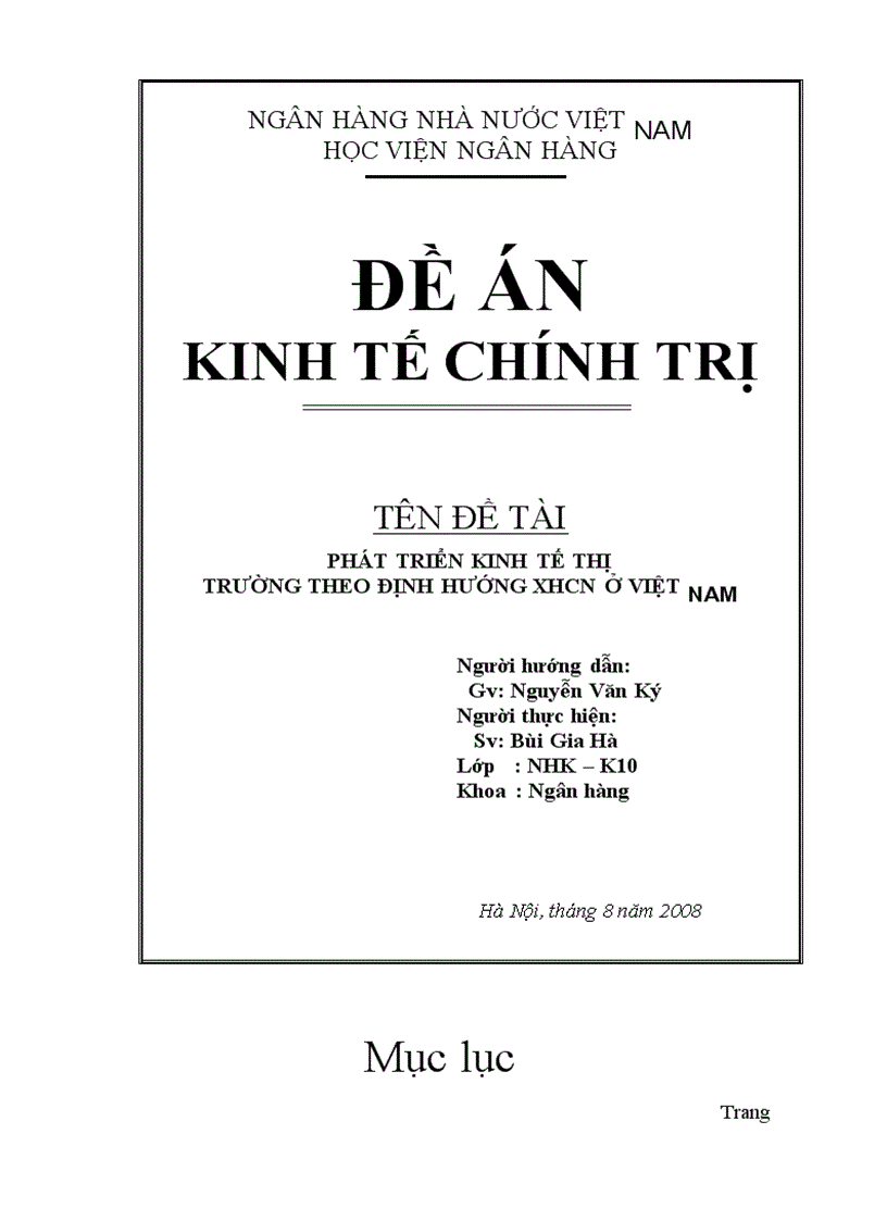 image for page Phát triển kinh tế thị trường theo định hướng XHCN ở Việt Nam