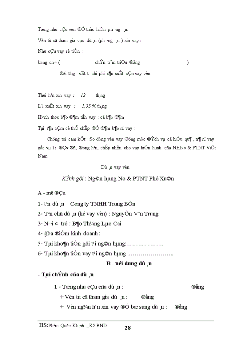 image for page Báo cáo thực tập tốt nghiệp tại NHNo PTNT Phú Xuân