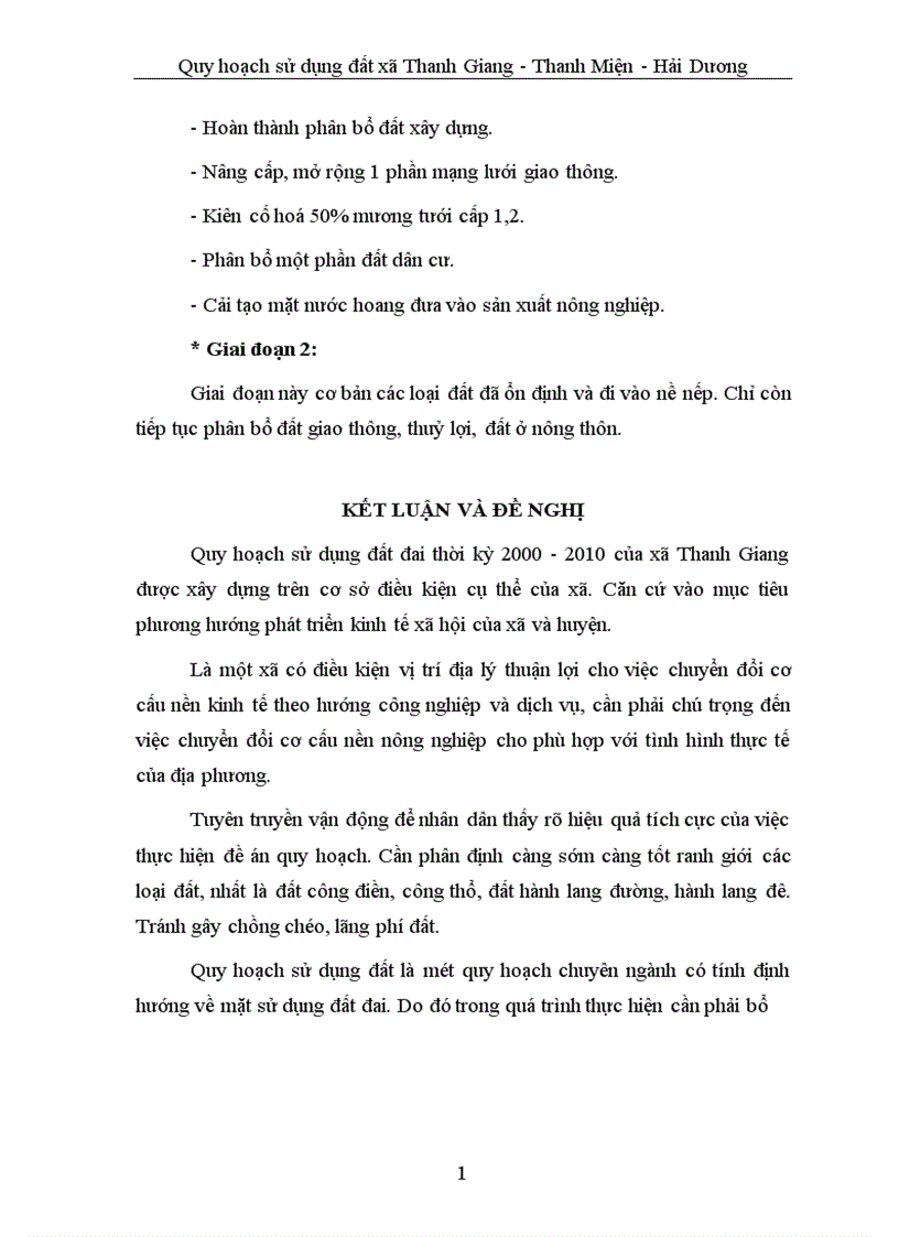 image for page Quy hoạch sử dụng đất đai Xã Thanh Giang huyện Thanh Miện tỉnh Hải Dương