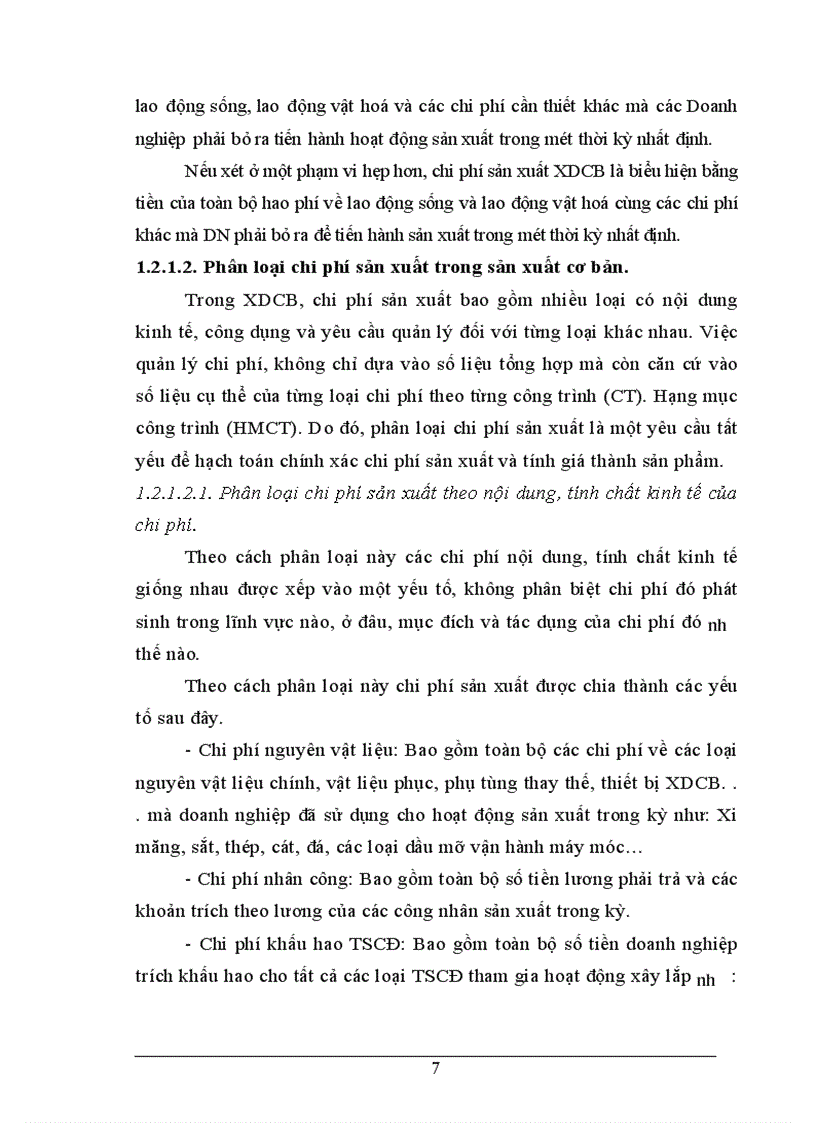 image for page Tổ chức công tác kế toán tập hợp chi phí và tính giá thành sản phẩm tại Xí nghiệp Sông Đà 12 6 1