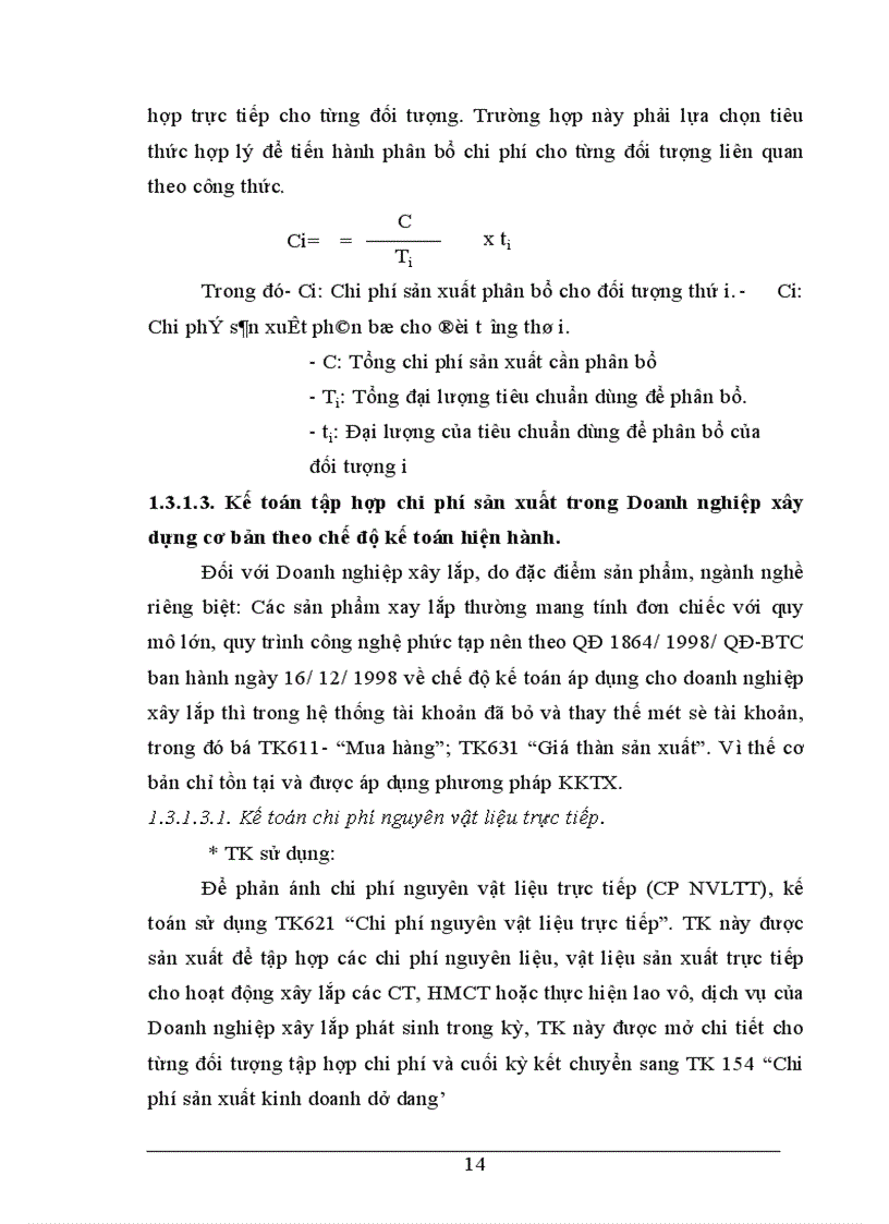 image for page Tổ chức công tác kế toán tập hợp chi phí và tính giá thành sản phẩm tại Xí nghiệp Sông Đà 12 6 1