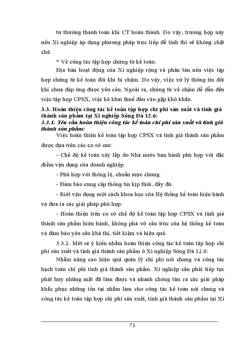 image for page Tổ chức công tác kế toán tập hợp chi phí và tính giá thành sản phẩm tại Xí nghiệp Sông Đà 12 6 1