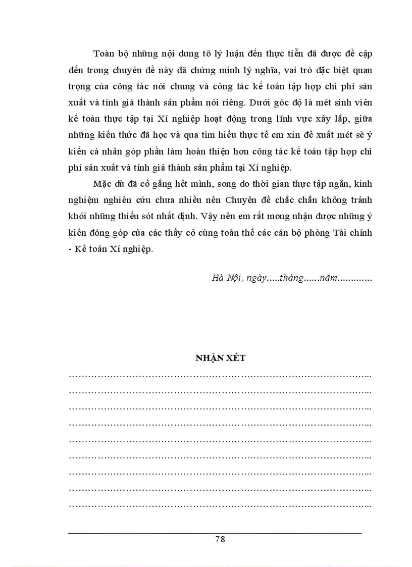 image for page Tổ chức công tác kế toán tập hợp chi phí và tính giá thành sản phẩm tại Xí nghiệp Sông Đà 12 6 1