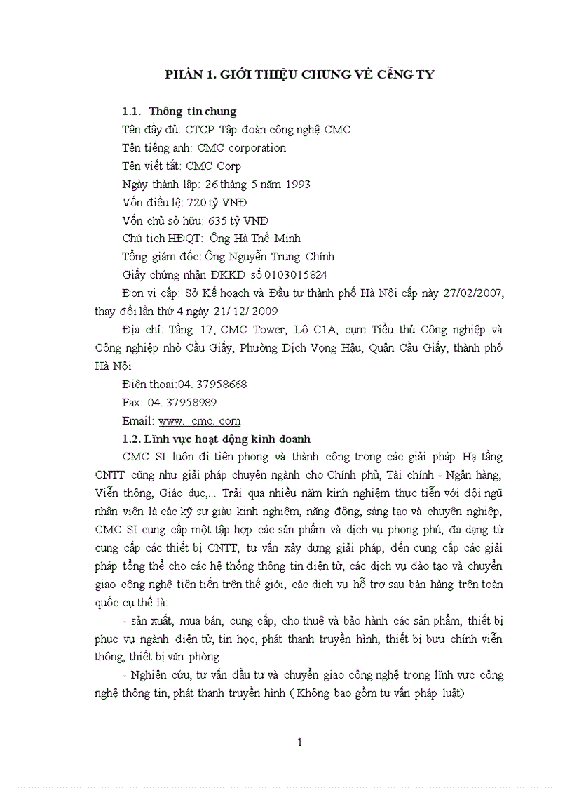 image for page Nâng cao hiệu quả sử dụng vốn của Công ty TNHH Tích hợp hệ thống CMC 1