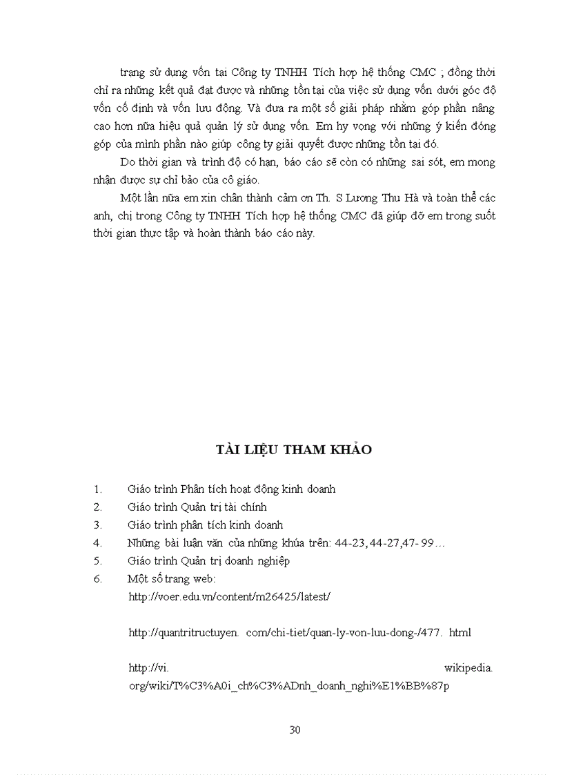 image for page Nâng cao hiệu quả sử dụng vốn của Công ty TNHH Tích hợp hệ thống CMC 1