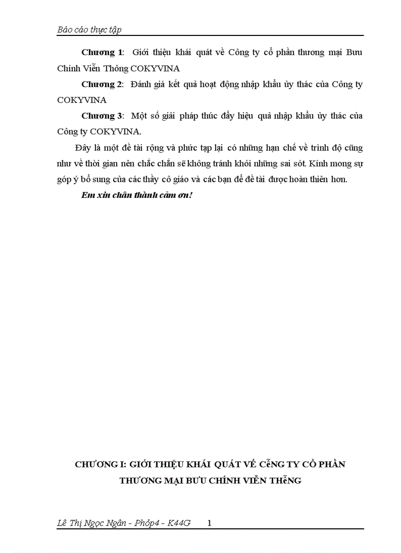 image for page Tình hình hoạt động kinh doanh ủy thác nhập khẩu của Công ty COKYVINA