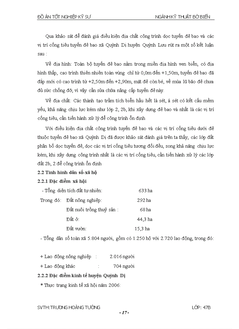 image for page Thiết kế đê Quỳnh Dị huyện Quỳnh Lưu tỉnh Nghệ An