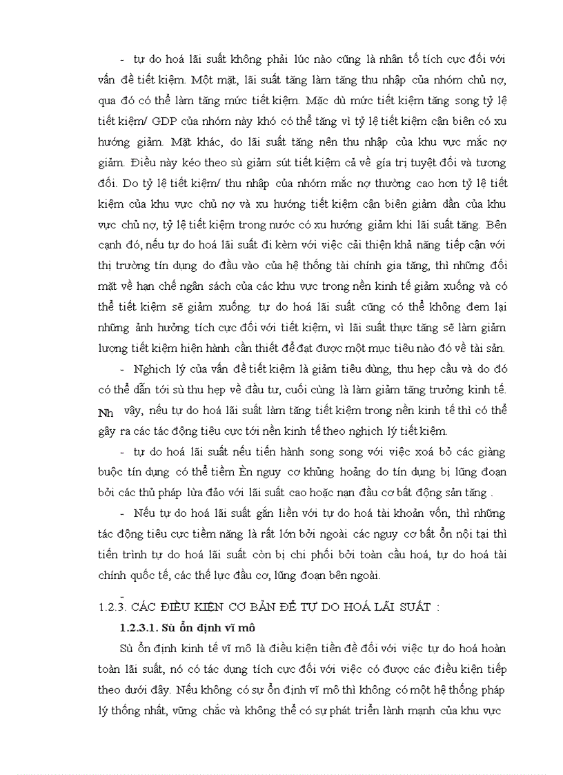 image for page Lãi suất và vấn đề Tự do hoá lãi suất ở Việt Nam