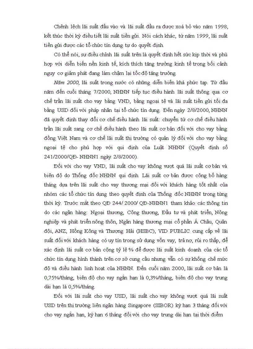 image for page Lãi suất và vấn đề Tự do hoá lãi suất ở Việt Nam