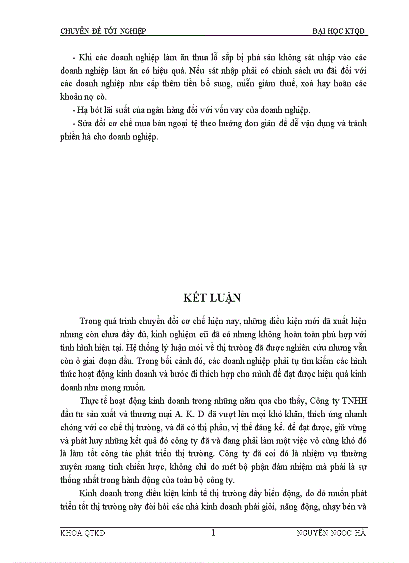 image for page Một số giải pháp nhằm phát triển thị trường hàng gia dụng ở công ty TNHH đầu tư sản xuất và thương mại AKD 1