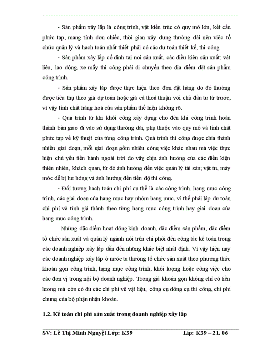 image for page Tổ chức công tác kế toán chi phí sản xuất và tính giá thành sản phẩm tại công ty cổ phần xây dựng số 1 1
