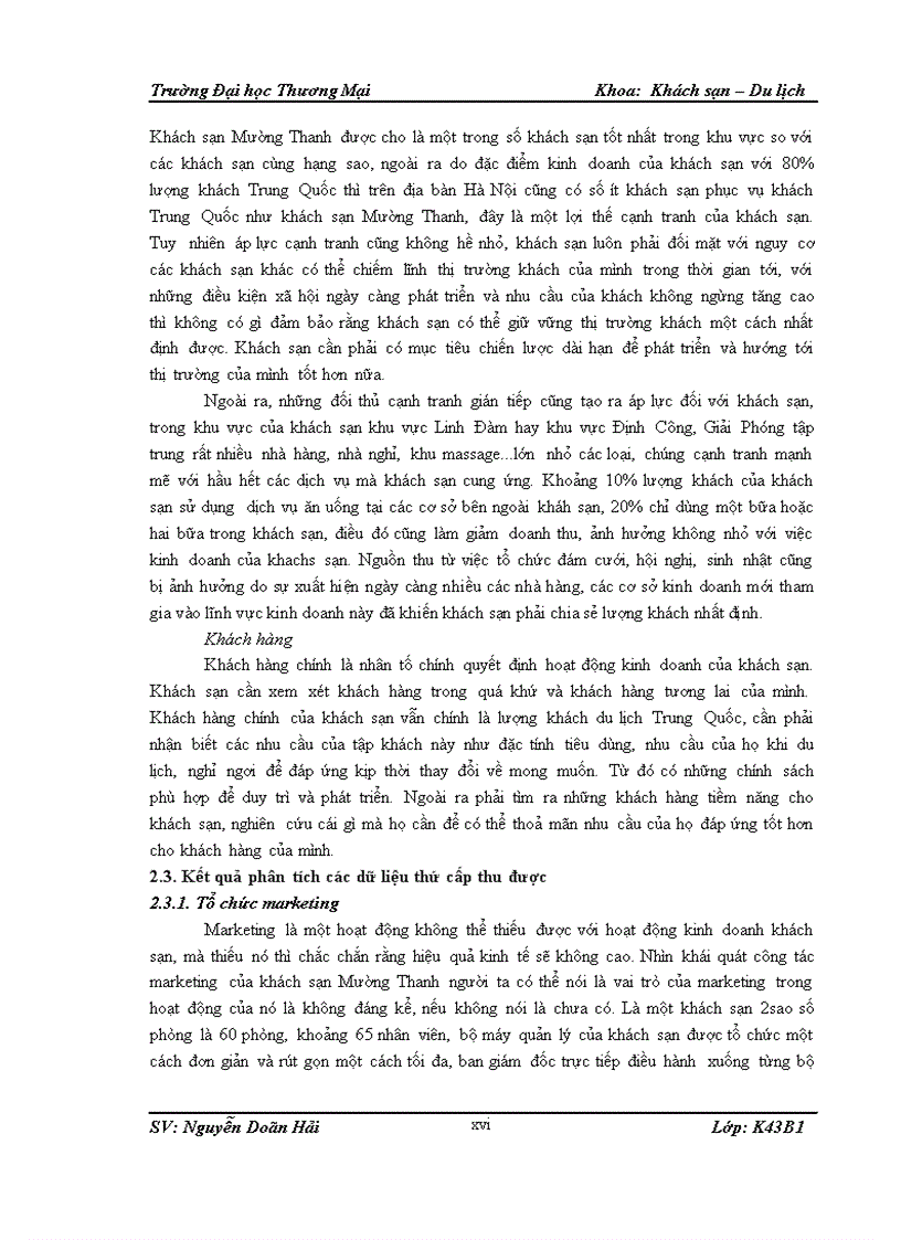 image for page Giải pháp nâng cao sức cạnh tranh marketing trên thị trường khách du lịch Trung Quốc của khách sạn Mường Thanh
