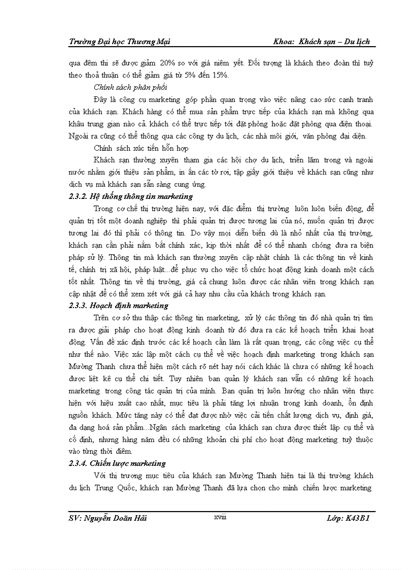 image for page Giải pháp nâng cao sức cạnh tranh marketing trên thị trường khách du lịch Trung Quốc của khách sạn Mường Thanh