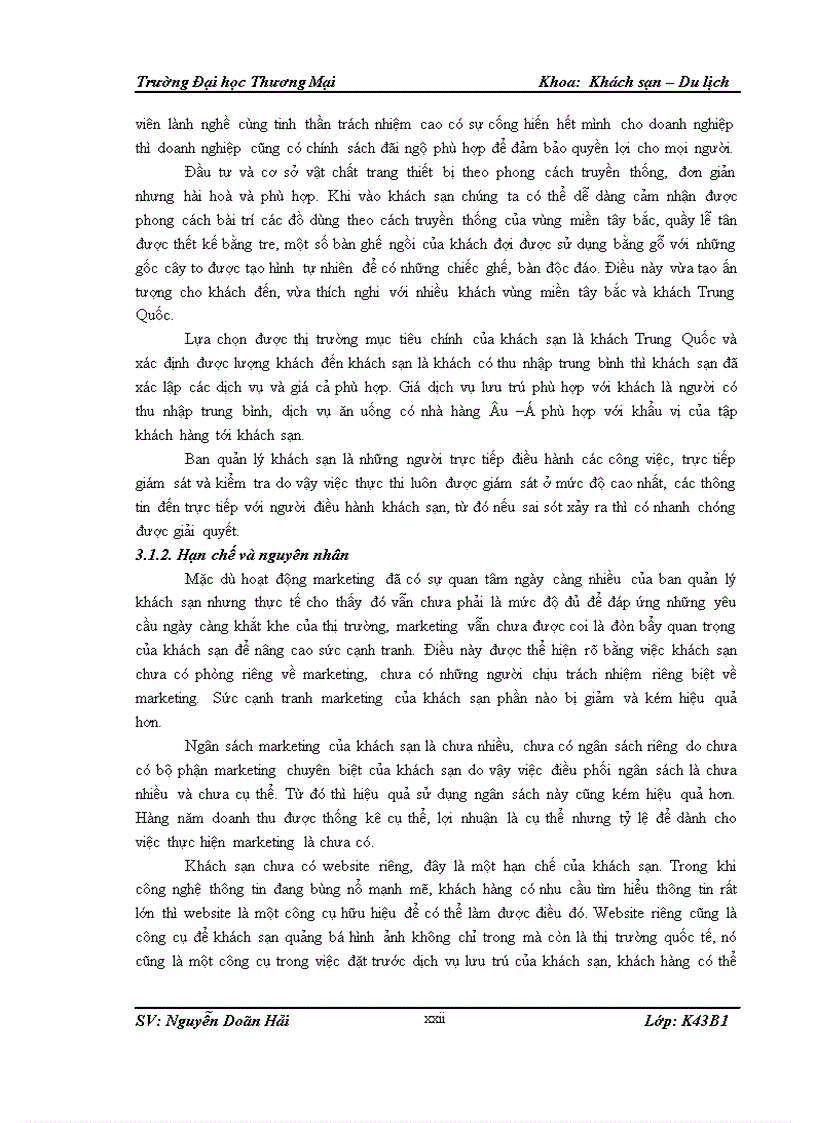 image for page Giải pháp nâng cao sức cạnh tranh marketing trên thị trường khách du lịch Trung Quốc của khách sạn Mường Thanh