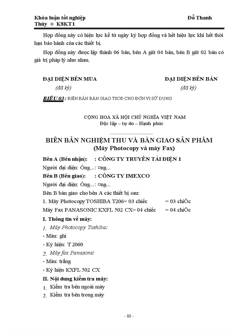 image for page Kế toán TSCĐ hữu hình tại Công ty Truyền tải Điện 1 1